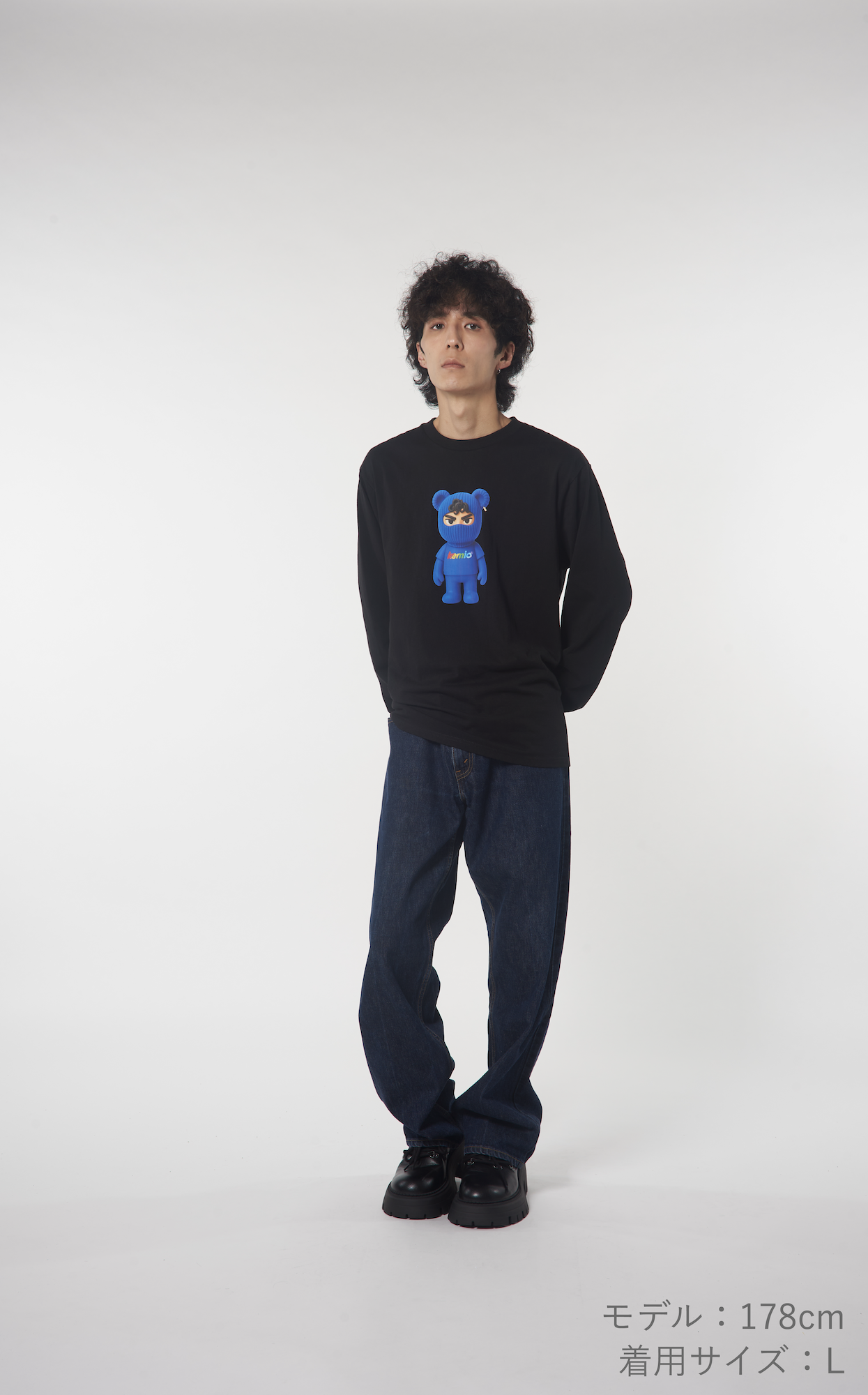 CLAY kemio LONG T-SHIRT BLACK