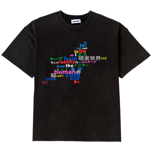 INTERNET ESCAPE T-SHIRT BLACK