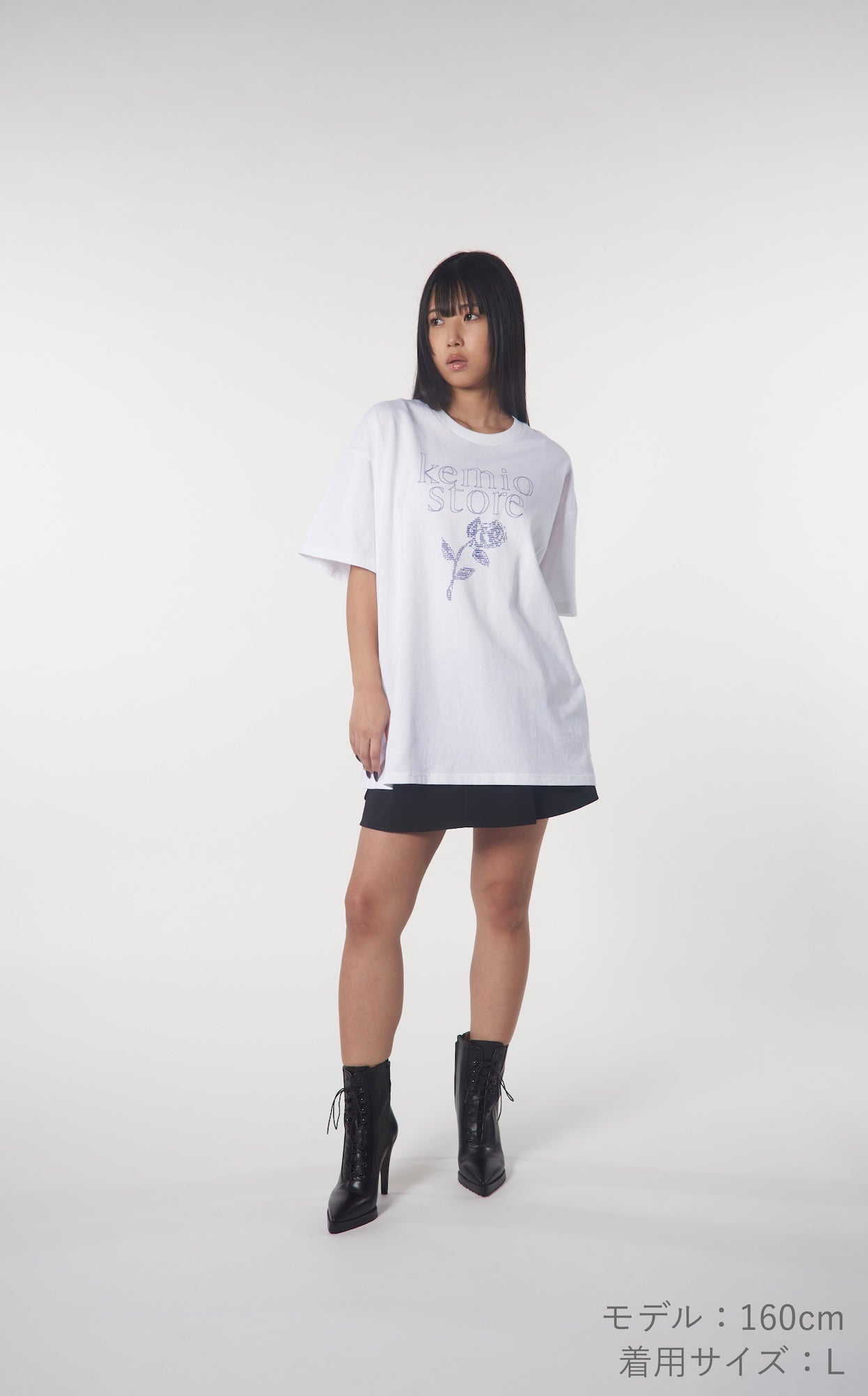 ASCII ROSE T-SHIRT BLACK