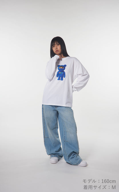 CLAY kemio LONG T-SHIRT WHITE