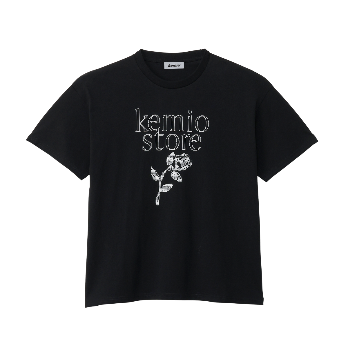 ASCII ROSE T-SHIRT BLACK