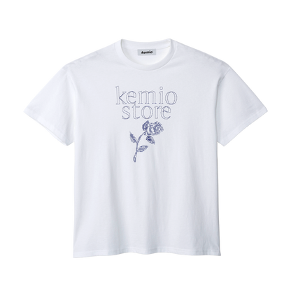 ASCII ROSE T-SHIRT WHITE