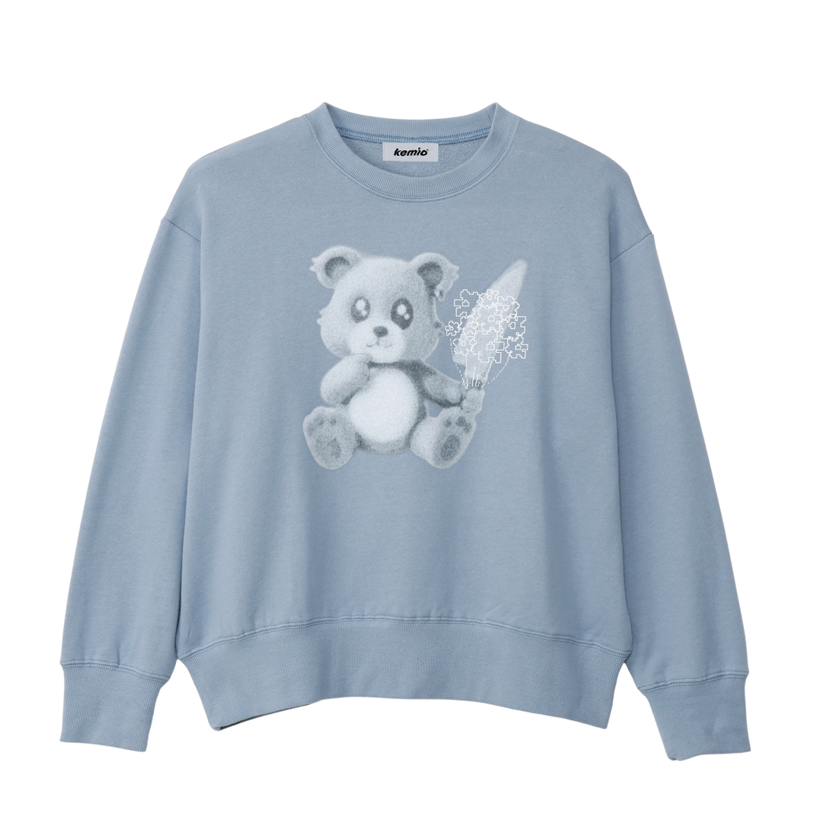 BOUQUET SWEAT BLUE GRAY