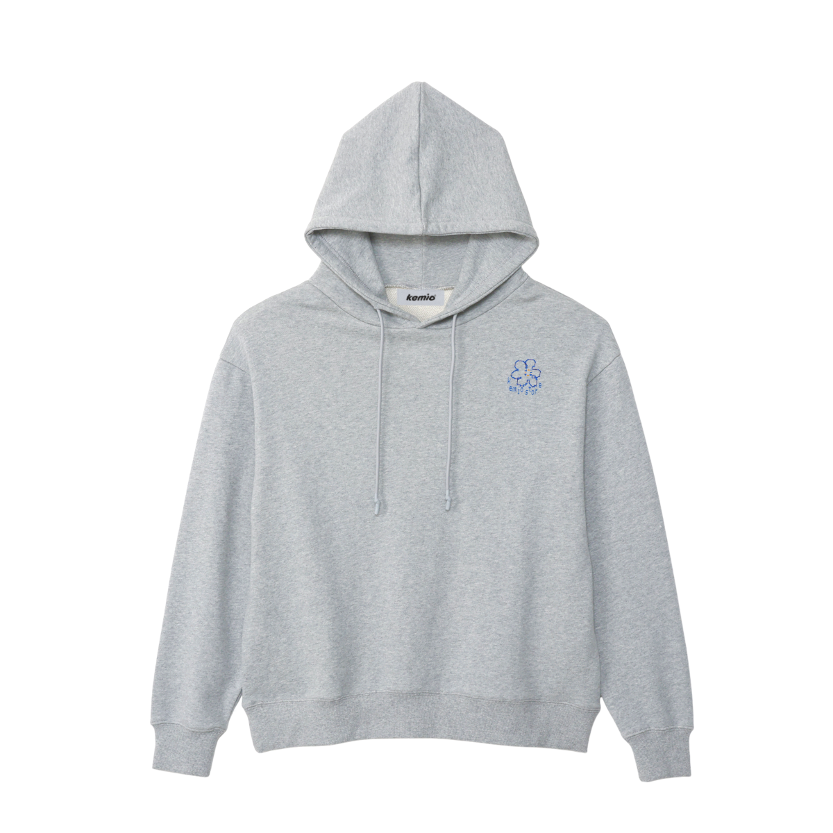 DOT FLOWER HOODIE GRAY