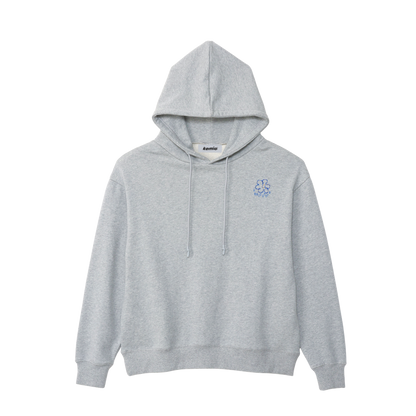 DOT FLOWER HOODIE GRAY